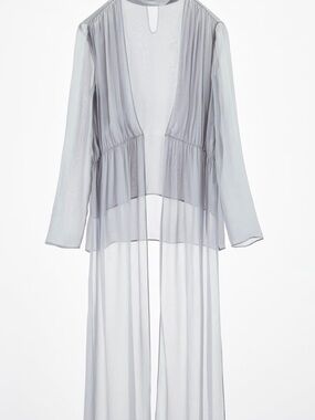 ZARA RUCHED ASYMMETRIC TOP BLOUSE